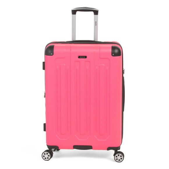 DEJUNO Pink 26in Tutin Scratch Resistant Hardside Spinner - Picture 1 of 2